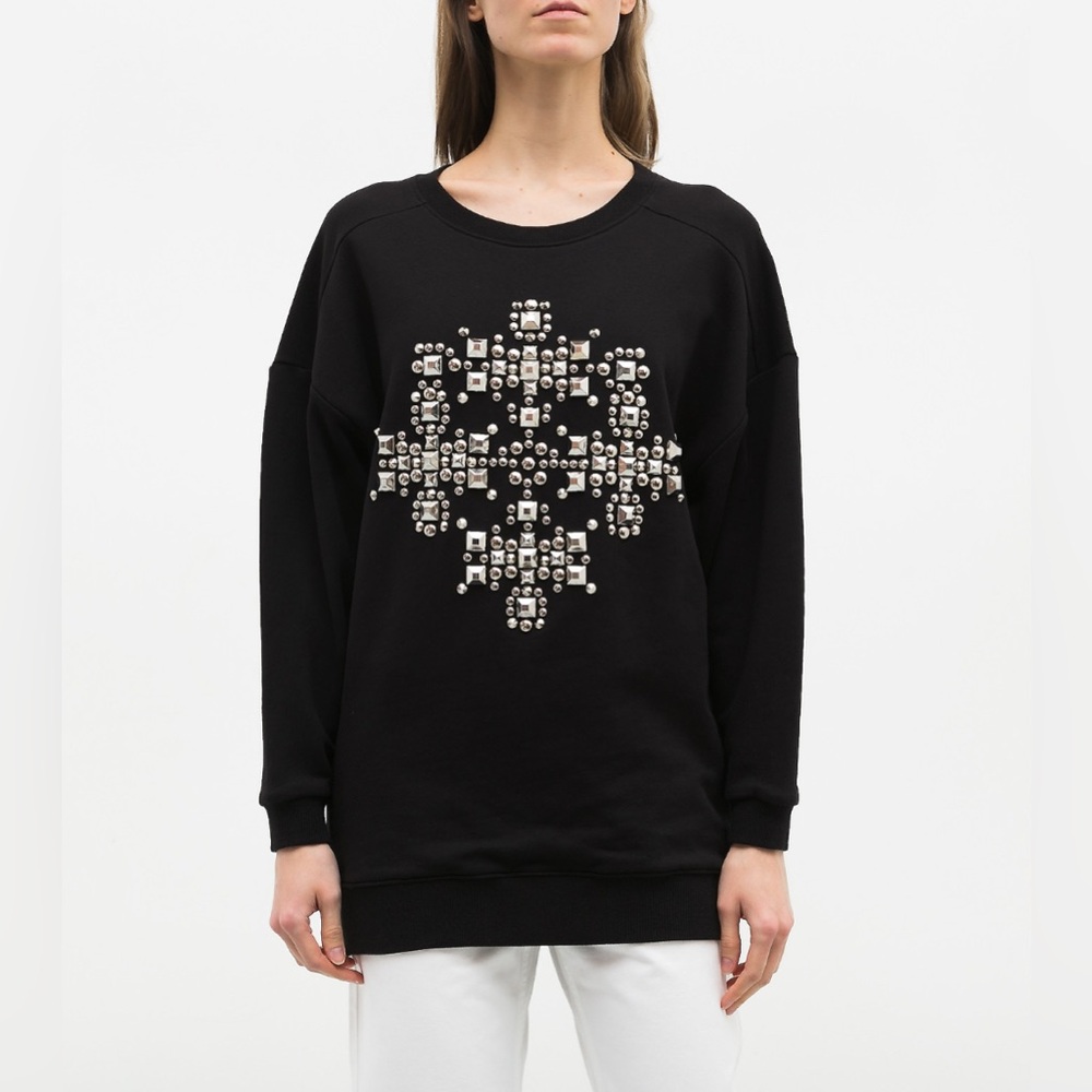 Authentic Saint Laurent Black Graphic Men's Sweater